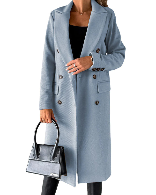 Double-Breasted Long Coat