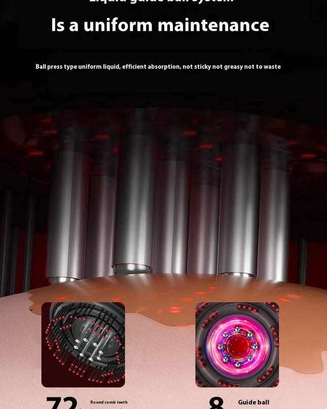 Electric Scalp Massage Comb with Red Light