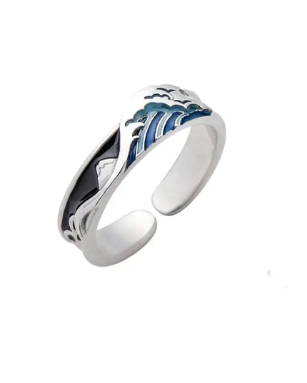 Japanese Style Niche Design Ring - Original Prosperity