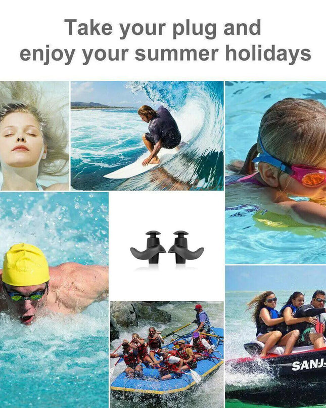 5/10 Pairs Soft Silicone Ear Plugs For Swimming Sleeping Anti Snore Reusable USA