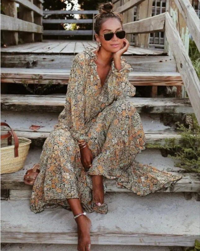 Spring Bohemian Oversized Dress