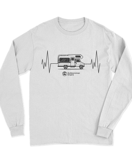 Camping Cardiogram Long Sleeve Shirt