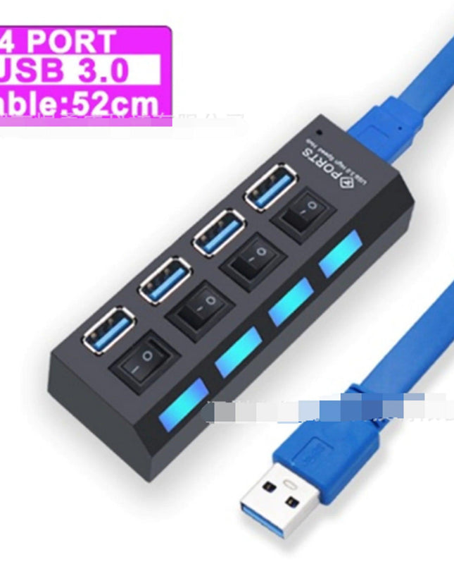 USB Hub 2.0 Hub Multi USB Splitter With Switch