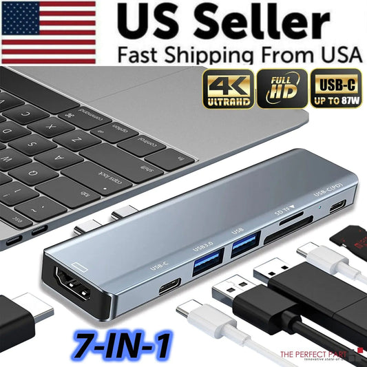 Multiport USB-C Hub Type C To USB 3.0 4K HDMI Adapter For Macbook Pro / Air USA