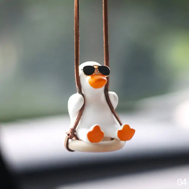 Car Pendant Cute Swinging Duck