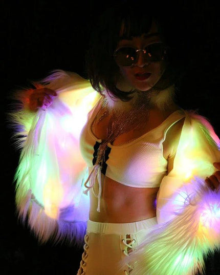 Women Faux Fur Coat Valentine Cosplay