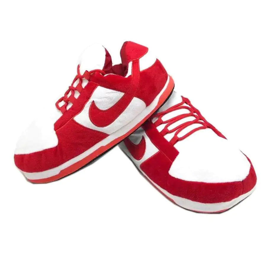 Red & White Low Inspired Novelty Sneaker Slippers