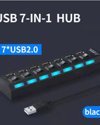 104*35*21mm, 164*35*21mm / 7 Port USB 2.0