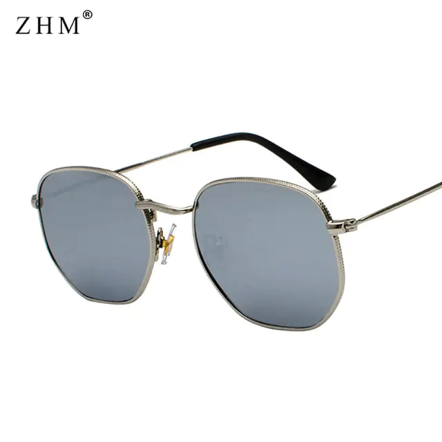 Men's Square Metal Frame Sunglasses