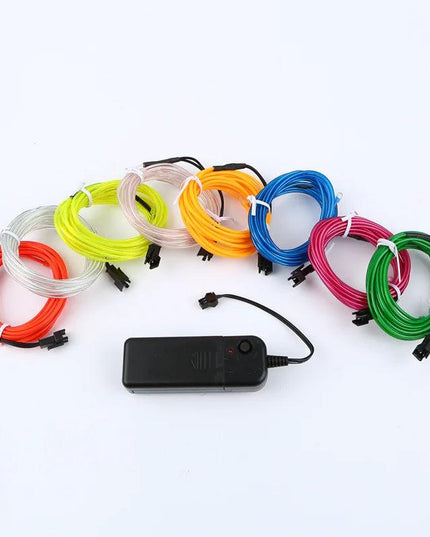 Neon LED Light Glow EL Wire String Strip Rope Tube Decor Car Party + Controller