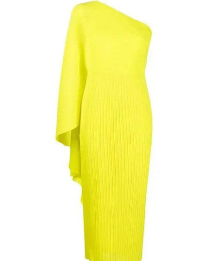 Asymmetrical Pleated Dress