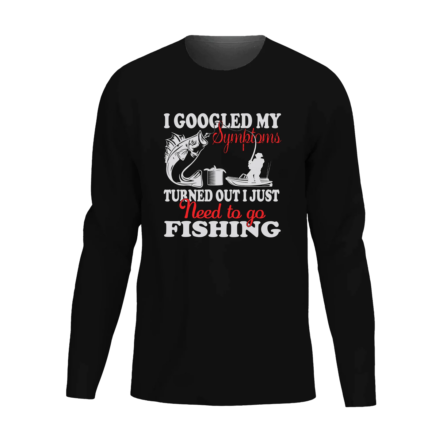 Fishing Symptoms Long Sleeve Shirt