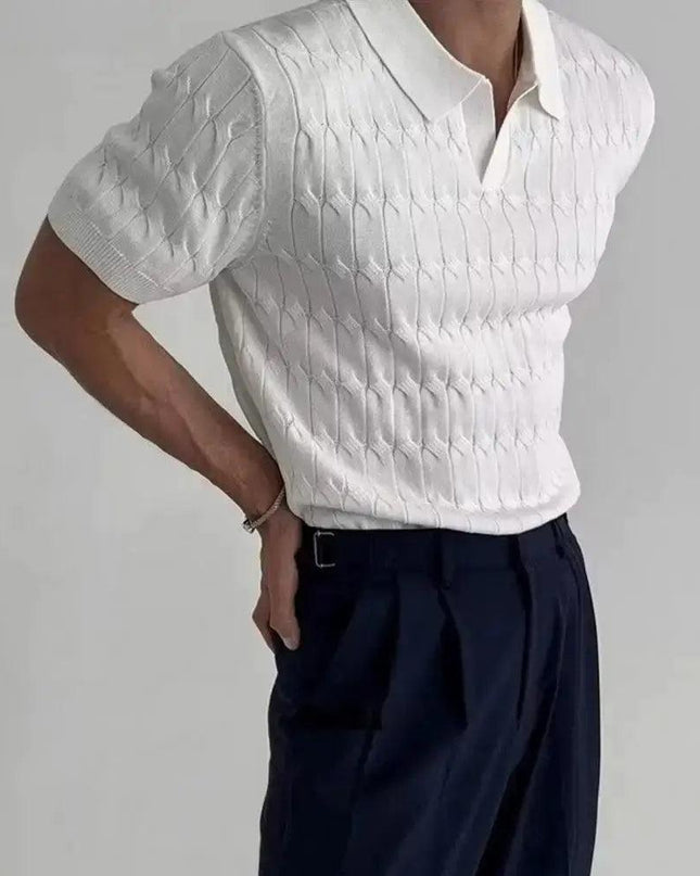 Textured Polo Shirt
