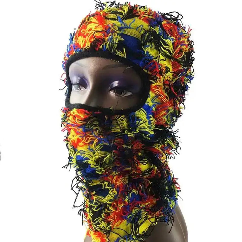 Color Shred Ski Mask