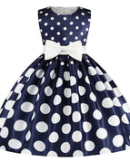 Navy Blue Polka Dots / 9T