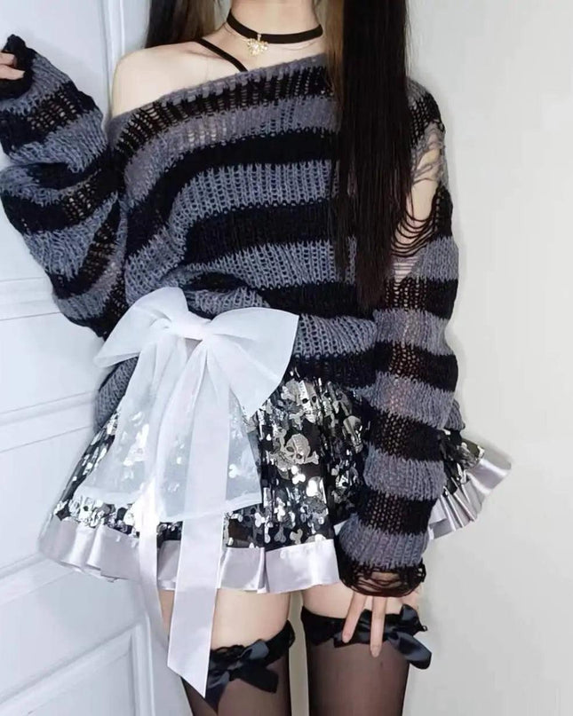 Knitted Striped Sweater