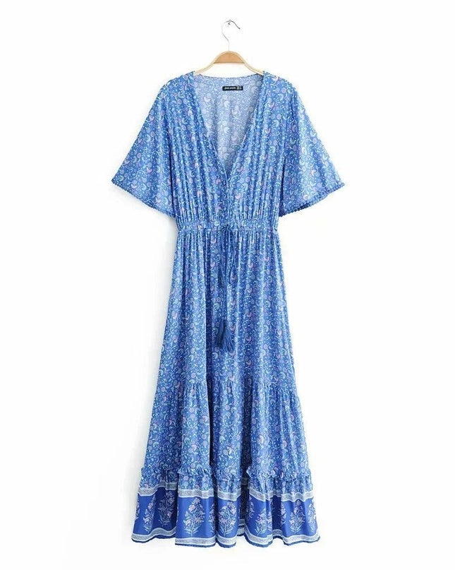 Summer Print Bohemian Dress
