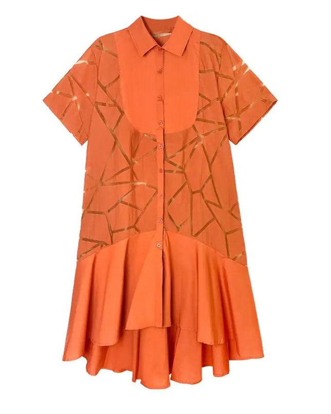 Ruffle Perspective Dress