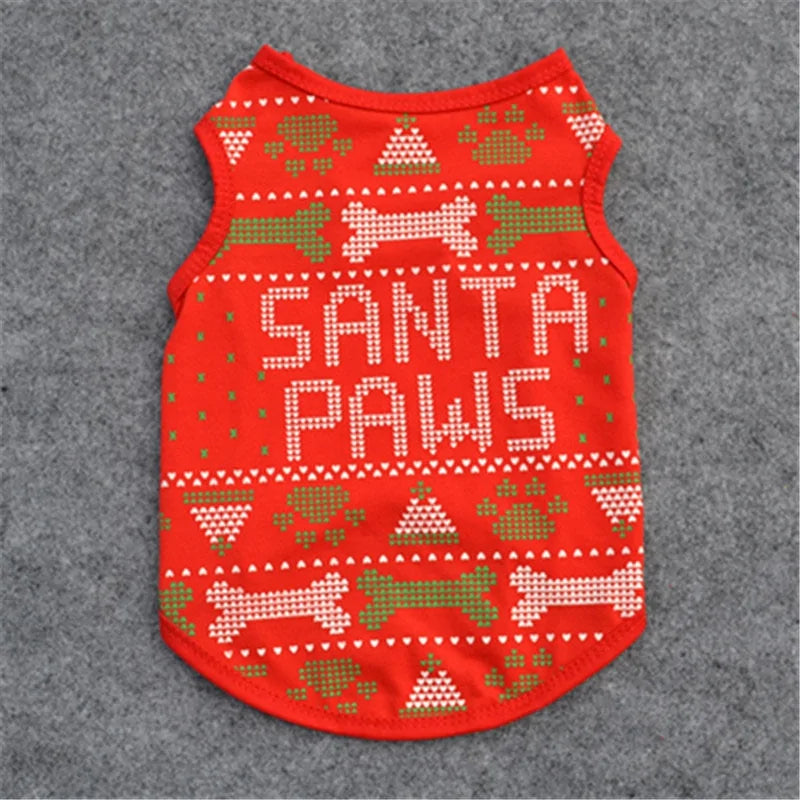 Pet Christmas Vest Shirt