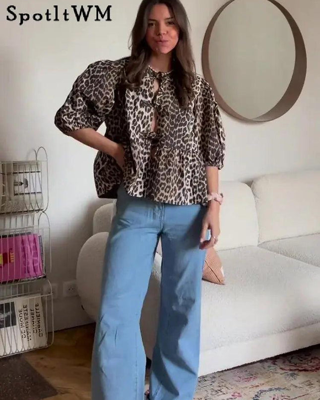 Leopard Hollow Shirt