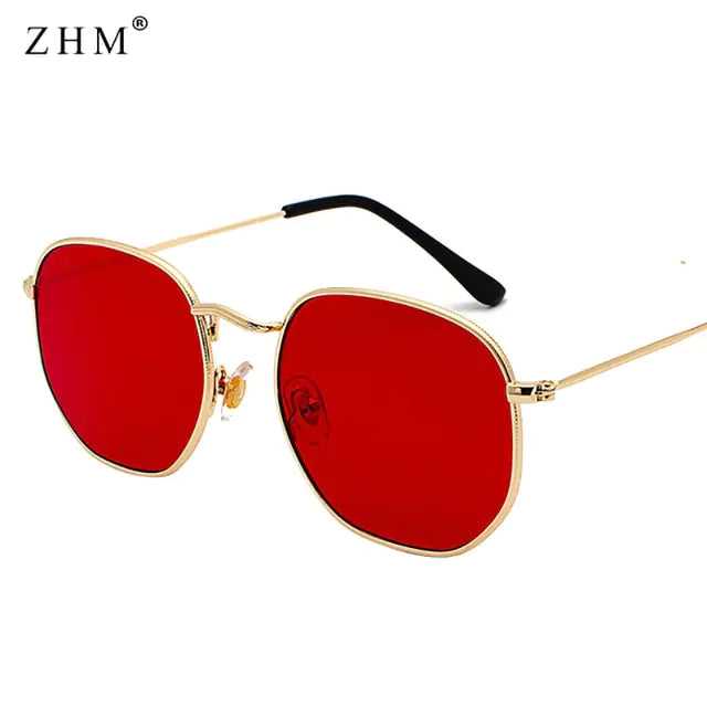 Men's Square Metal Frame Sunglasses