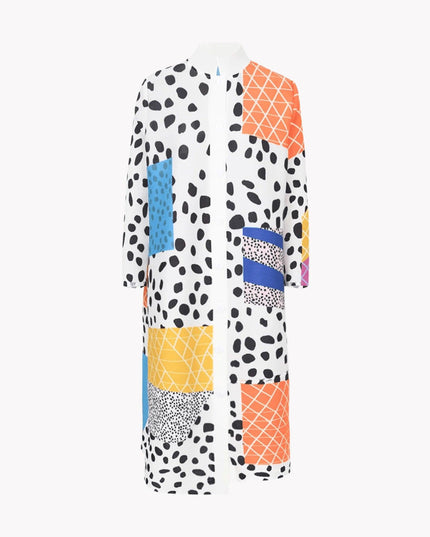 Abstract Leopard Print Dress