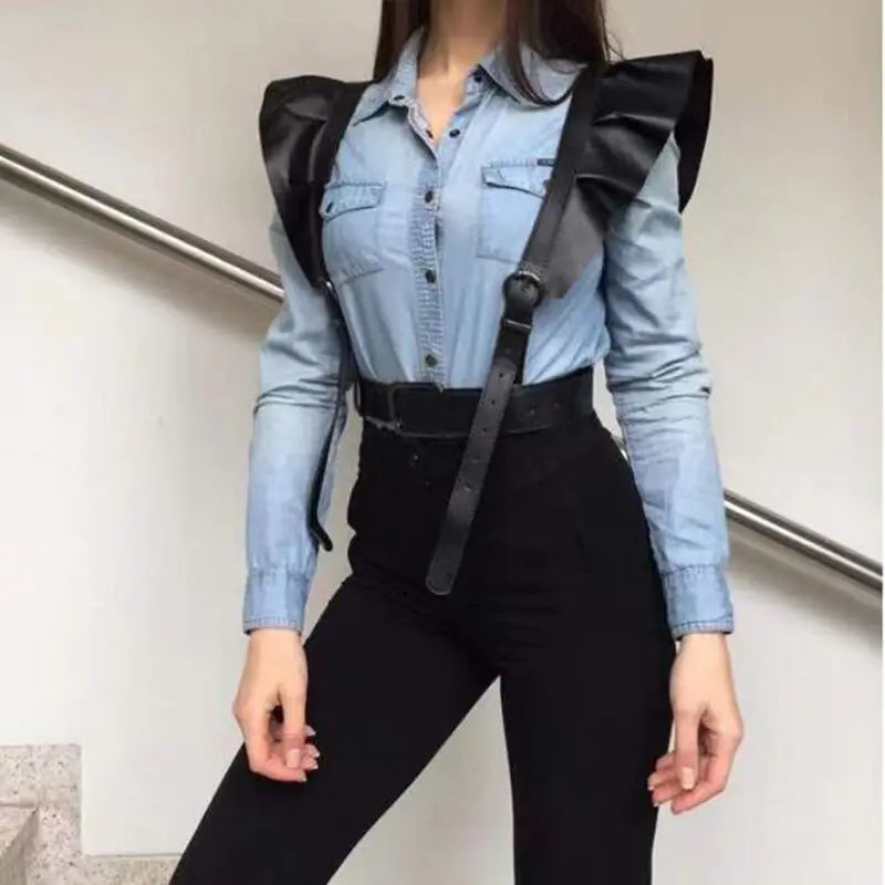 Double Shoulder Strap Fashion Belt