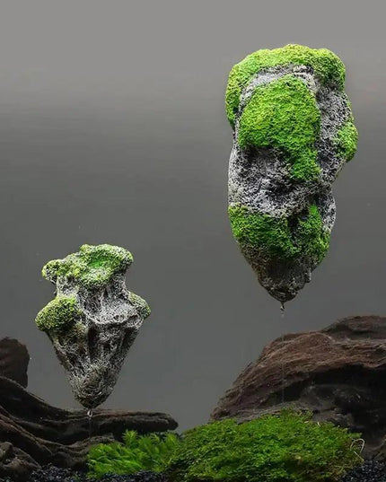 Floating Moss Rocks Aquarium Decorations