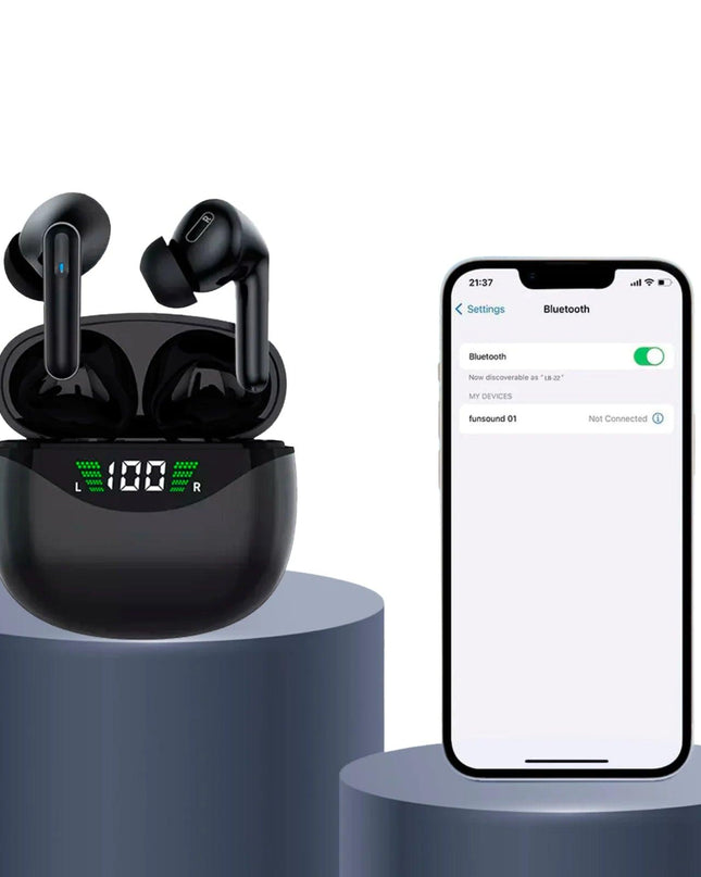 Bluetooth Earbuds Headset 5.3 Wireless Noise Cancelling TWS Trucker Waterproof