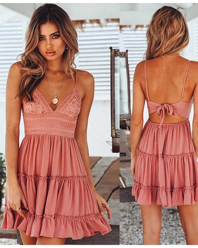 Sleeveless Spaghetti Strap Dress