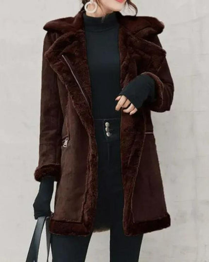 Deerskin cotton padded coat