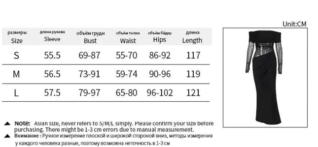 Off-shoulder Mesh Hollow Dress Women