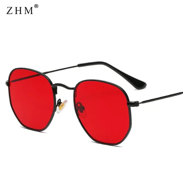 Luxury Sunglasses Classic Square Metal Frame