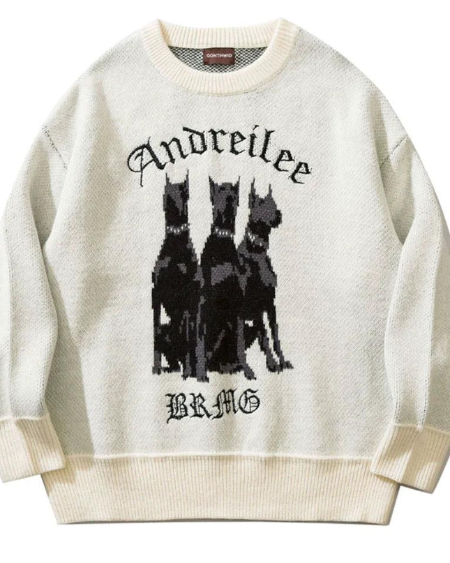 Vintage Doberman Dog Sweater