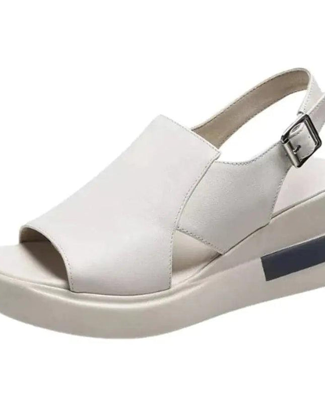 Soft Leather Heightened Platform Shoes