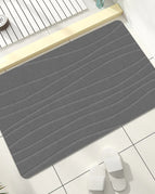 Bathroom mat striped grey-40X60