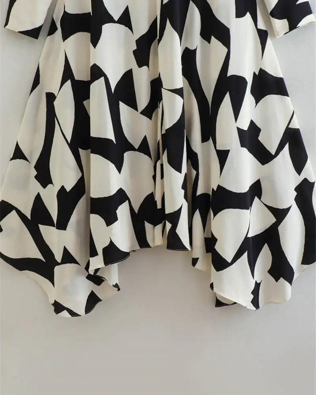 Printed Irregular Dress