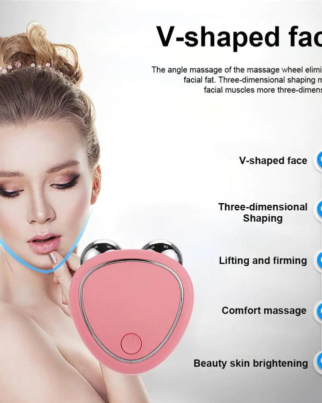 Facial Lifting Microcurrent Roller Face Massager