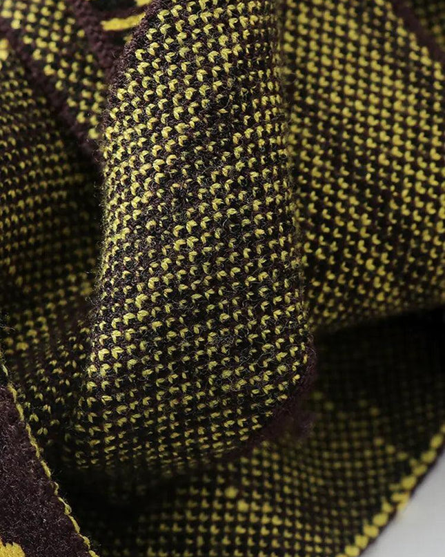 Tassel Patchwork Knit Sweater