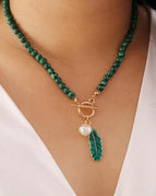 Malachite Pearl / Necklace