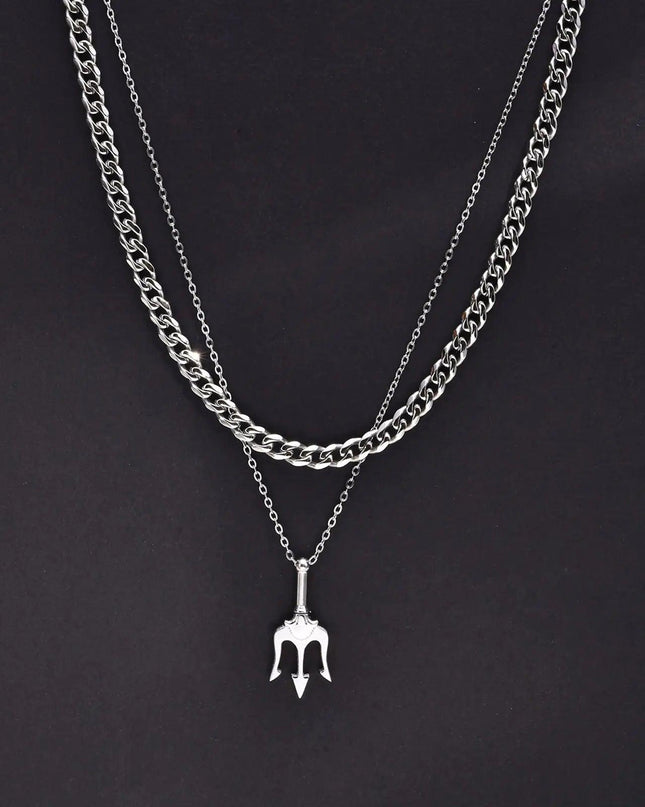 Stylish Neptune Trident Chain Necklaces