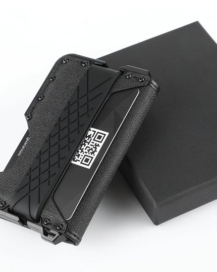 Men's Slim Metal Leather Wallet