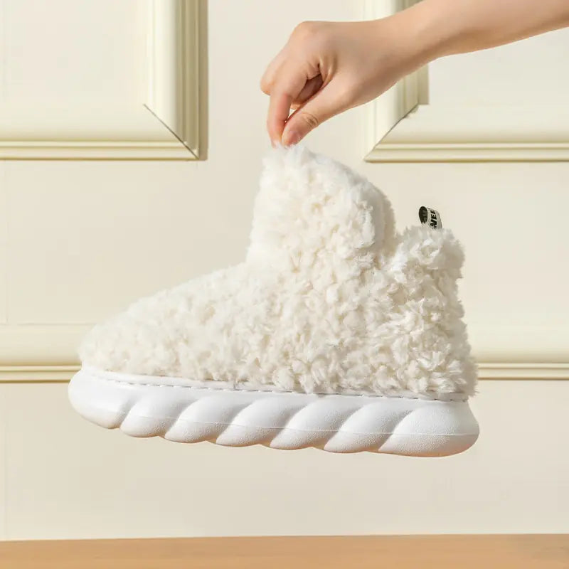 Non-slip Fluffy Platform Slides