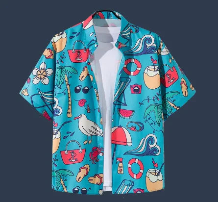 Hawaiian Beach Flower Shirt