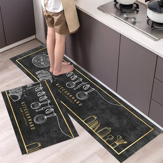 Tableware Pattern Floor Mat