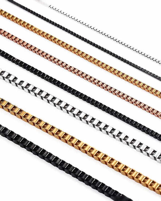Stainless Steel Box Chain Necklace