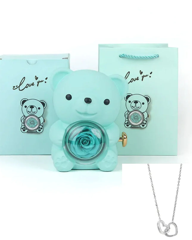 Personalized Double Heart Name Necklace