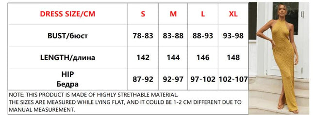 Elegant Long Knitted Split Dress