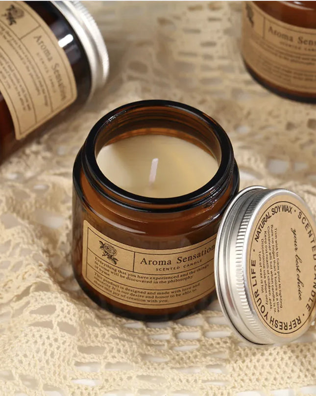 Smokeless Brown Aromatherapy Candle