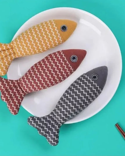 Linen Fish Cat Toy